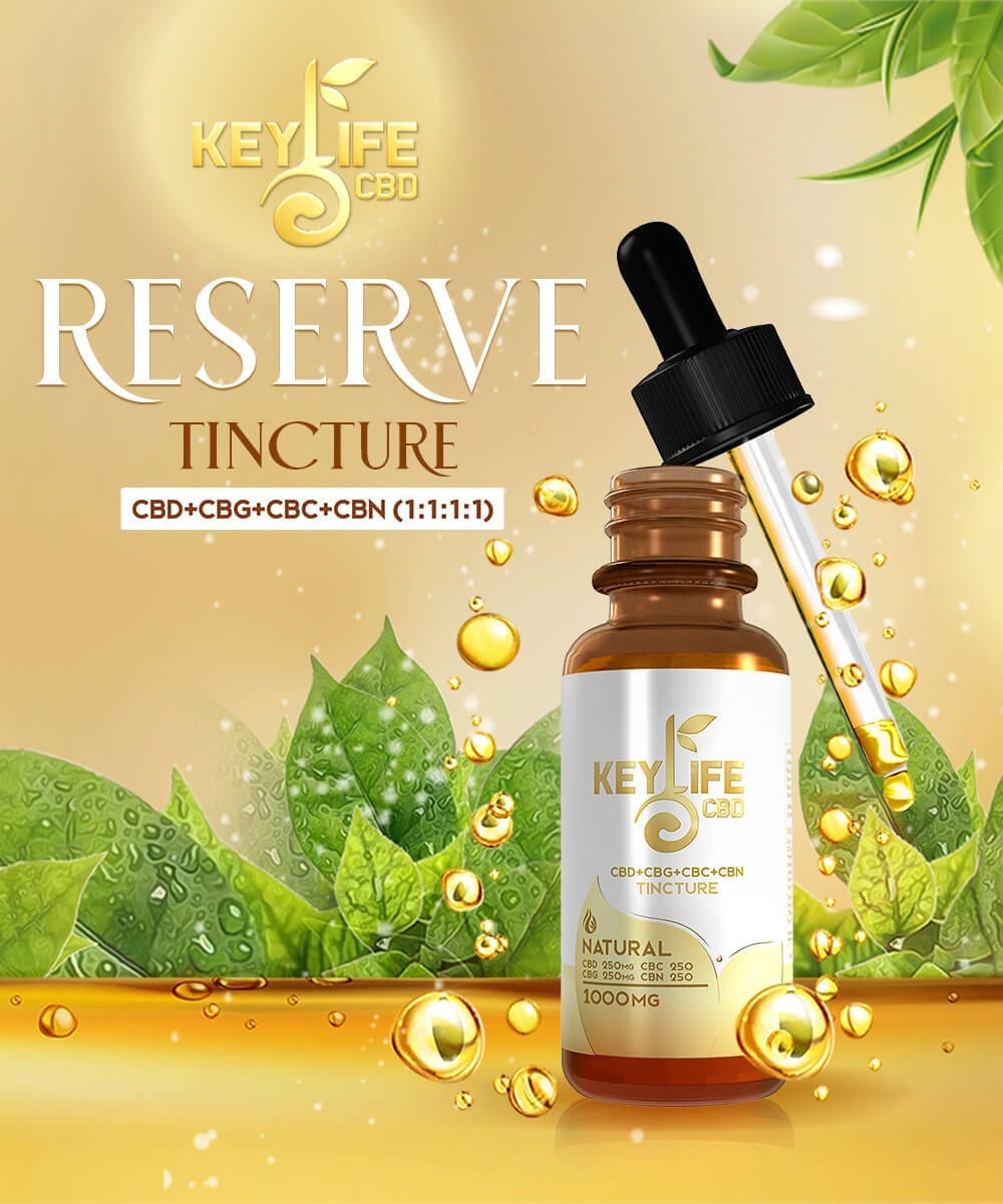 Reserve CBD+CBN+CBC+CBG Tincture 1:1:1:1 - Keylife CBD